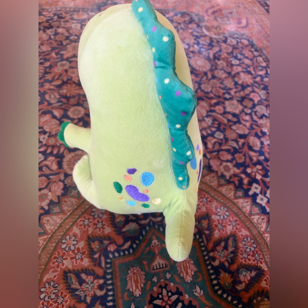 Rare Moriah Elizabeth You Tube ME creator’s Pickle Dino Lime Plush Dinosaur Toy! - Picture 4 of 7